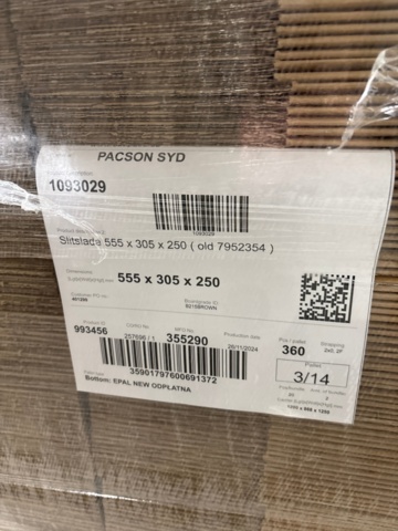 1368245-8 Pallets approx. 13 pcs with packaging material