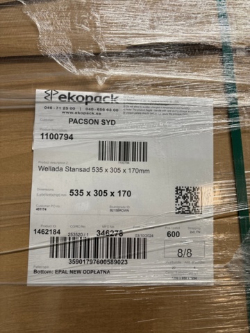 1368245-13 Pallets approx. 13 pcs with packaging material