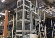 1411399 Vertikaltransportör / Höglager-hiss, Swisslog / Inter System – Komplett anläggning