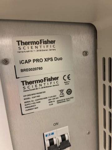 1435645-14 ICP-OES-analysutrustning med autosampler och kylaggregat – Thermo Scientific iCAP PRO XPS Duo