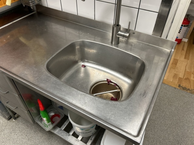 1457453-4 Stainless steel kitchen worktop with hob - Metos