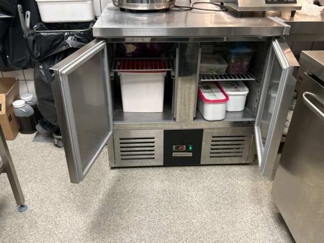1457454-3 Refrigerated counter with two doors - GGmgastro SAG97END