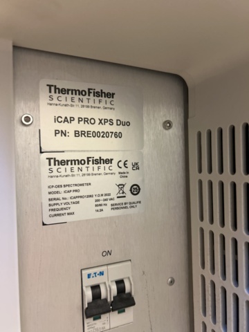 1435646-10 ICP-OES-analysutrustning med autosampler och kylaggregat – Thermo Scientific iCAP PRO XPS Duo