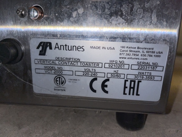 1421712-6 Brödrost - Antunes VCT-2000