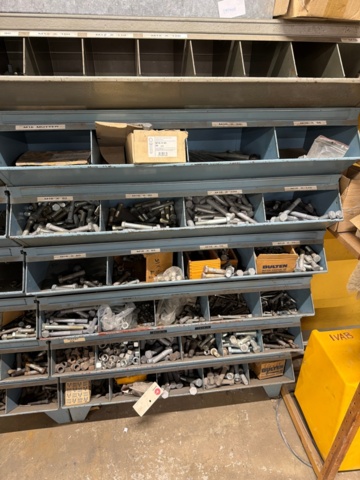 1449403-2 Shelf with contents - Bolts, nuts, etc.