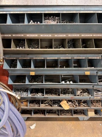 1449403-3 Shelf with contents - Bolts, nuts, etc.