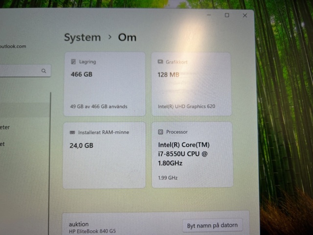 1454803-13 Bärbar dator med tillbehör - HP EliteBook 840 G5