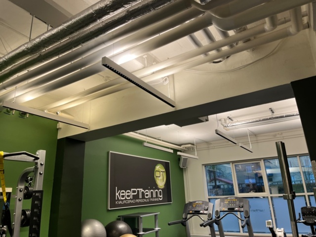 1424028-4 LED belysning i gym 20 st armaturer