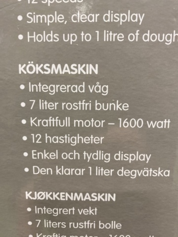 1475902-3 Köksmaskin Elvita CKM5716S