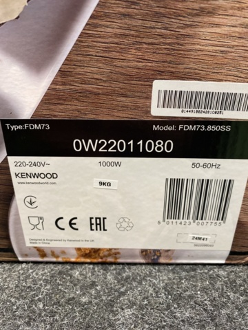 1475905-3 Food processor & mixer Kenwood MultiPro OneTouch FDM73.850SS