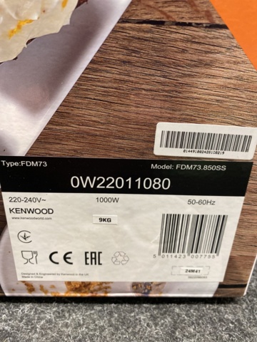 1475907-3 Food processor & mixer Kenwood MultiPro OneTouch FDM73.850SS