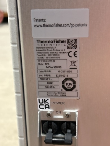 1435654-5 GC-MS-system med autosampler - Thermo Scientific Trace 1600