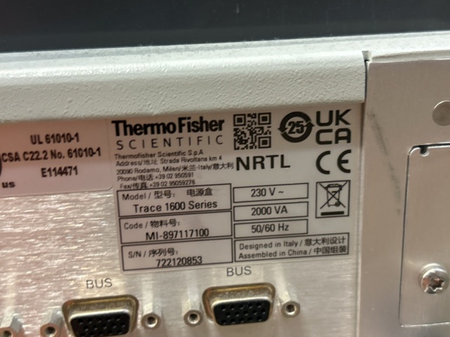 1435654-7 GC-MS-system med autosampler - Thermo Scientific Trace 1600