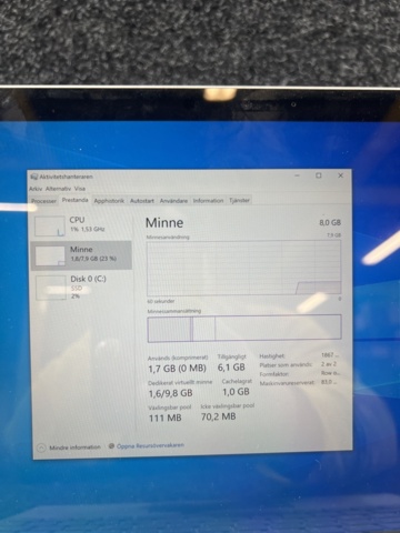 1384652-6 Surfplatta med tangentbord - Microsoft Surface Pro