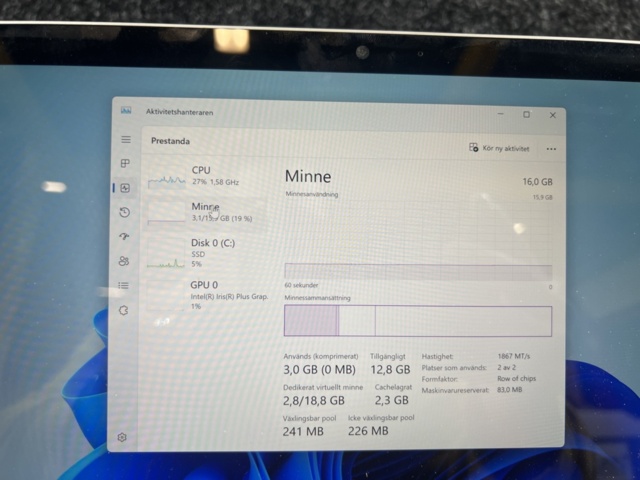 1384653-5 Surfplatta med tangentbord - Microsoft Surface Pro