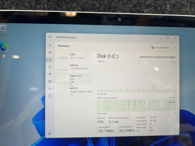 1384653-6 Surfplatta med tangentbord - Microsoft Surface Pro
