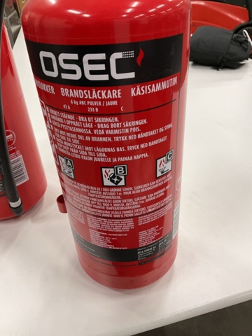 1195781-6 Fire extinguisher 2 pcs. - OSEC