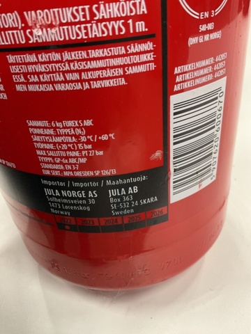 1195781-7 Fire extinguisher 2 pcs. - OSEC