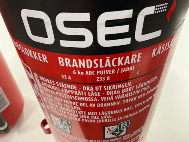 1195781-9 Fire extinguisher 2 pcs. - OSEC