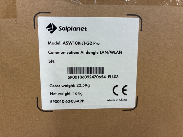 1476532-3 Solar Planet ASW10K-LT-G2 Pro Inverter