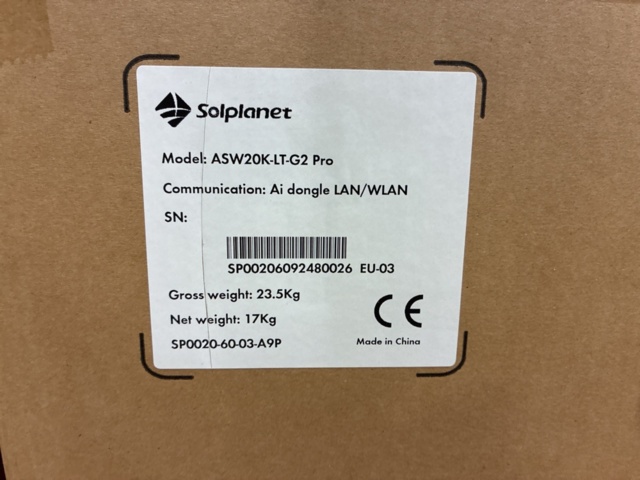 1476535-3 Solar Planet ASW20K-LT-G2 Pro Inverter