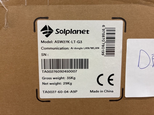 1476562-4 Växelriktare Solplanet ASW27K-LT-G3
