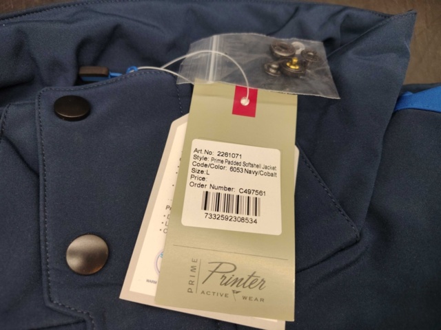 1407633-3 Padded softshell jacket – Printer, size Large