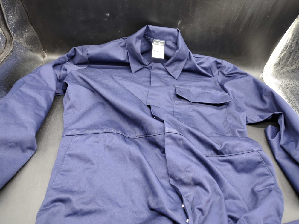 1407647-2 Work overalls, Portwest, dark blue, long sleeves and legs, collar, size L