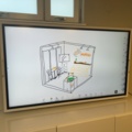 1470198-8 Samsung 65 inch flip with wall mount