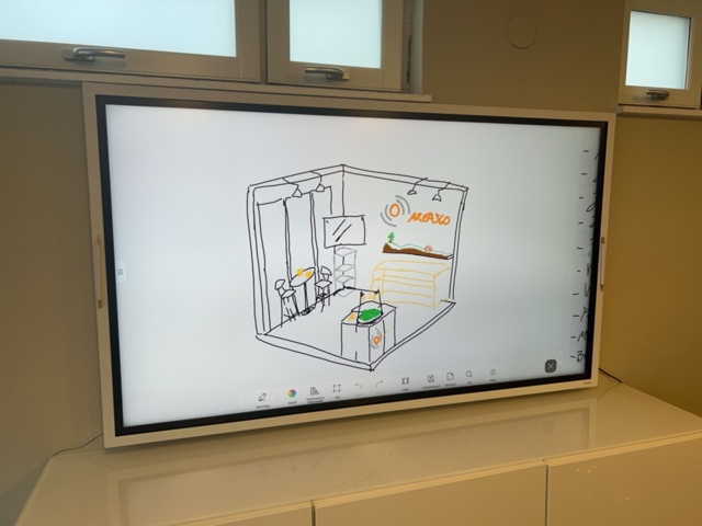 1470198-8 Samsung 65 inch flip with wall mount