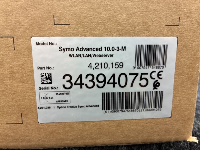 1476616-3 Inverter Fronius SYMO Advanced 10.0-3-M 3-PHASE