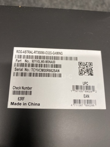 1472461-3 Graphics card ASUS ROG Astral GeForce RTX 5090 OC
