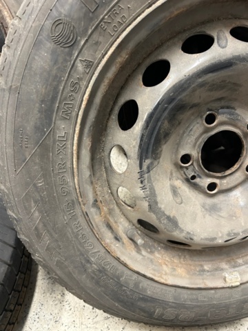 1436493-6 various tires on rims 10pcs