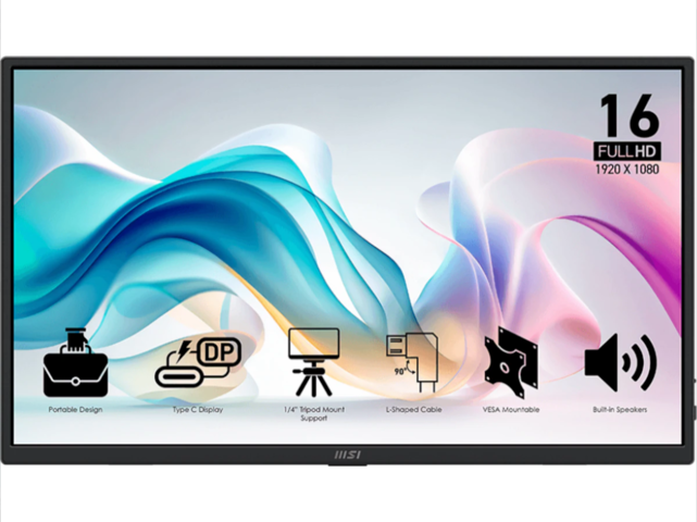 1472430-1 Portable monitor MSI 16" PRO MP165 E6