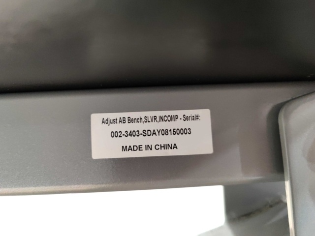 1476810-11 Sit-up bench, Nautilus