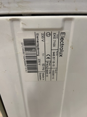 1477081-8 Stove Electrolux EKE7100