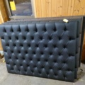 1408007-4 Bed headboards in black imitation leather 160 cm, 6 pcs.