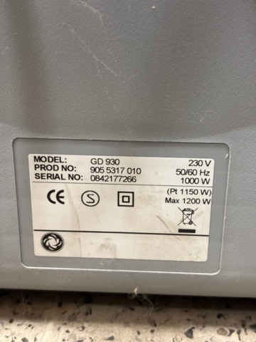 1442280-5 Cleaning equipment and wet vacuum cleaners - GD 930