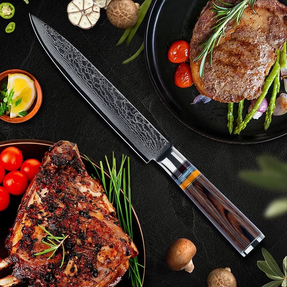 1477148-2 Damascus Steel Chef Knife – VG10 Core – 67 Layers - Free Shipping
