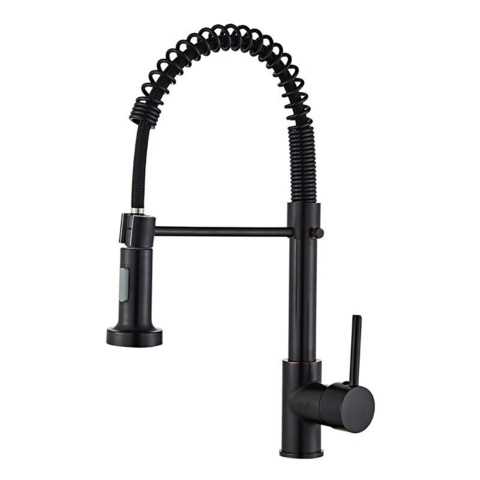 1477195-2 Kitchen faucet with pull-out spout Black - Free shipping