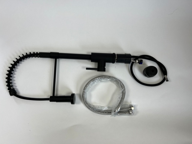 1477195-4 Kitchen faucet with pull-out spout Black - Free shipping