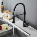 1477195-5 Kitchen faucet with pull-out spout Black - Free shipping