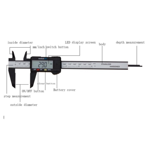 1477198-1 2 digital calipers 150mm - Free shipping