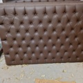 1477672-1 Bed headboards in brown imitation leather 160/180 cm 8 pcs