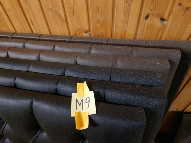 1477672-5 Bed headboards in brown imitation leather 160/180 cm 8 pcs