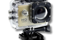 1477312 2 pcs Action Cameras 1080P Waterproof with Accessories Beige - Free shipping