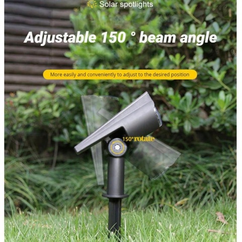 1477321-6 6 LED spotlights Solar powered, 2-LED IP65 - Free shipping