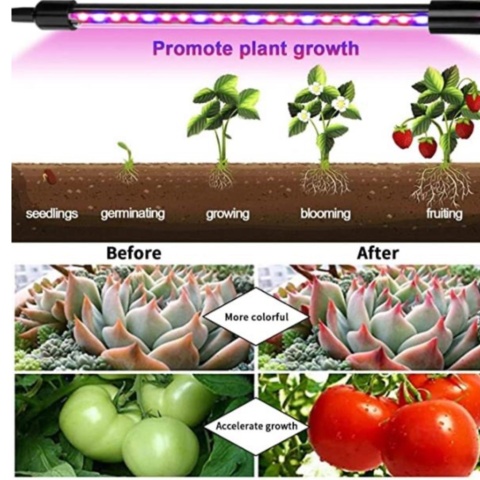 1477323-4 Grow light/Grow light 4 branches LED - Free shipping
