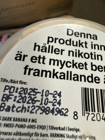 1405427-4 *UPDATE* Lot of snus – approx. 1,629 pcs.