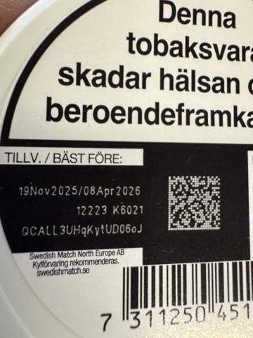 1405427-7 *UPDATE* Lot of snus – approx. 1,629 pcs.